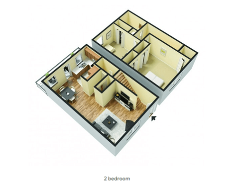 3d floor plan of a home